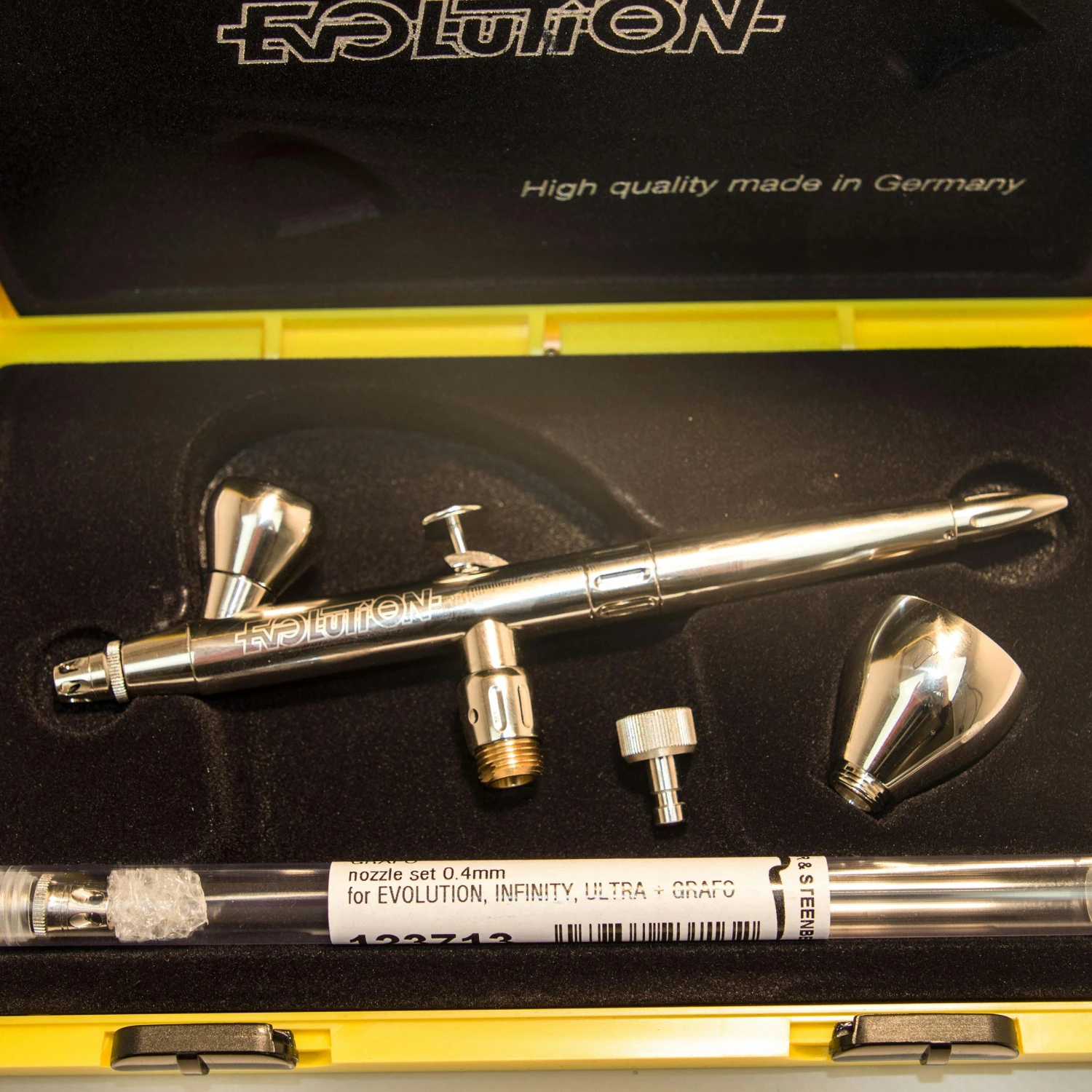 Airbrush Profi Set Airbrushpistole Evolution Silverline FPc Sparmax Kompressor 8 Airbrush Profi Set Airbrushpistole Evolution Silverline FPc Sparmax Kompressor – Bild 6