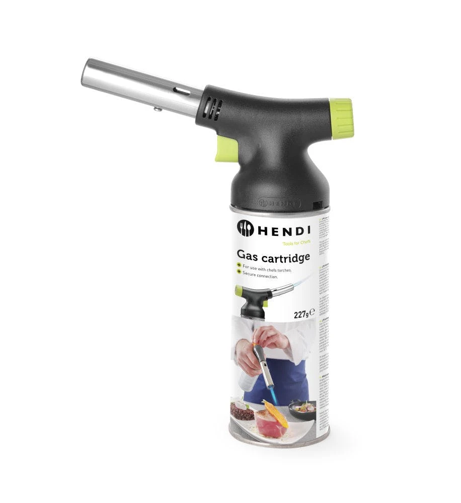 Set HENDI Crème-Brûlée-Brenner Concept Design + 4 Stk, 68mm HENDI Butan Gaskartuschen 4 Set HENDI Crème-Brûlée-Brenner Concept Design + 4 Stk, 68mm HENDI Butan Gaskartuschen – Bild 2