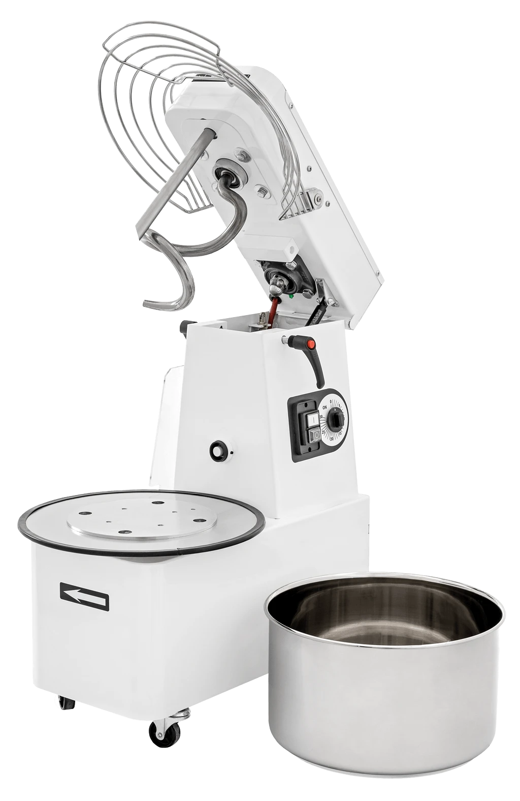 Teigknetmaschine - 32 Liter / 25 Kg - Aufklappbar - Abnehmbarer Kessel - 2 Geschwindigkeiten - 400 V 4 Teigknetmaschine - 32 Liter / 25 Kg - Aufklappbar - Abnehmbarer Kessel - 2 Geschwindigkeiten - 400 V – Bild 2