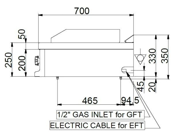 MBM Auftisch-Elektro-Grillplatte , Stahl Glatt Verchromt 4,0 KW 8 MBM Auftisch-Elektro-Grillplatte , Stahl Glatt Verchromt 4,0 KW – Bild 6