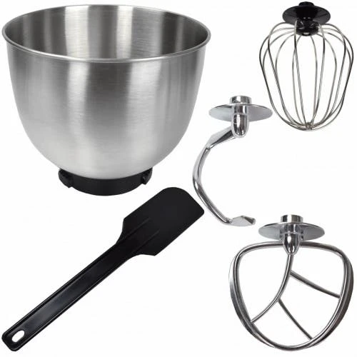 Küchenmaschine Wezen Knetmaschine & Mixer Mit Edelstahl-Behälter Silber 8 Küchenmaschine Wezen Knetmaschine & Mixer Mit Edelstahl-Behälter Silber – Bild 6