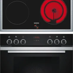 Siemens HE213BBS0 + EA64RGNA1E Kochgeräte-Set Keramik Elektrischer Ofen