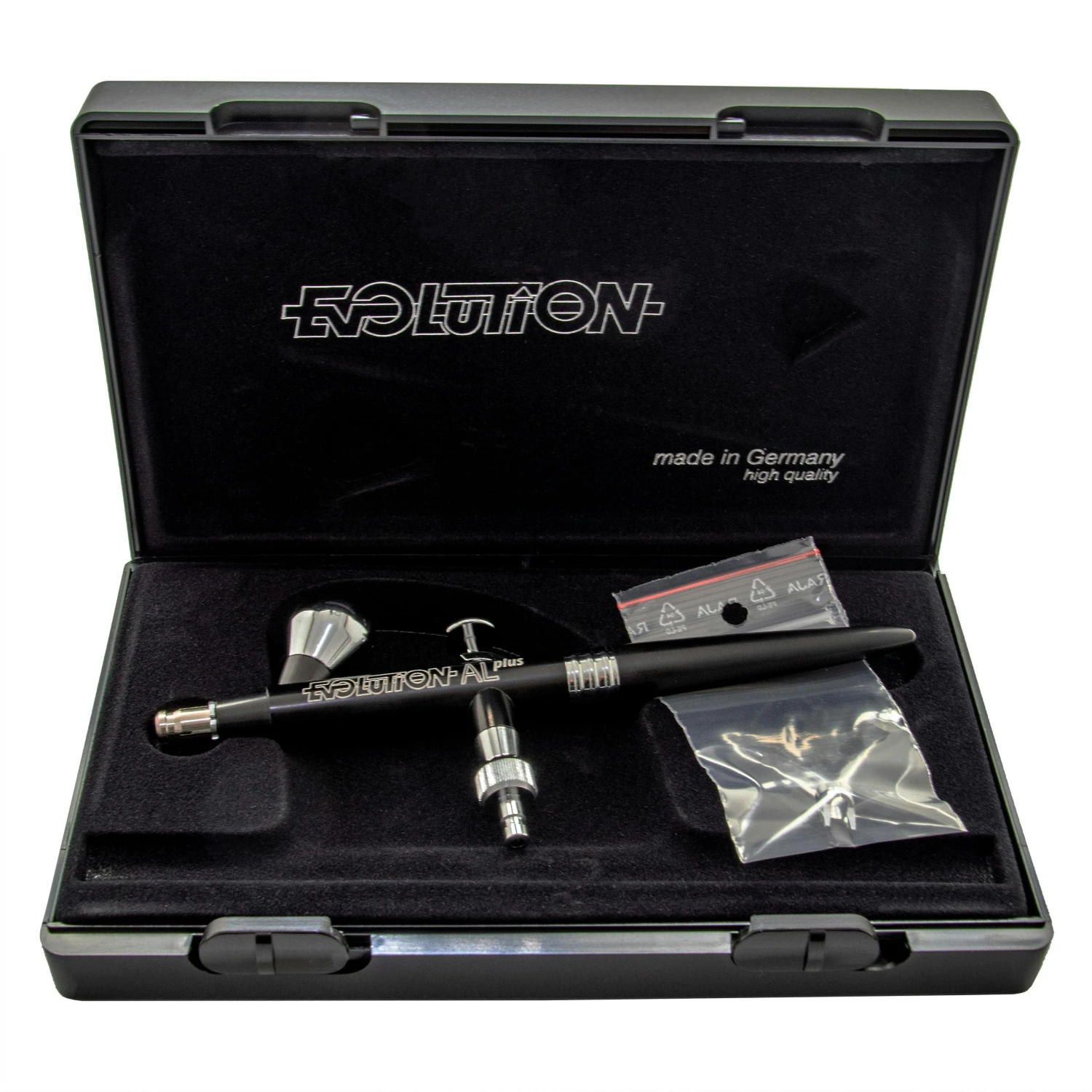 Airbrushpistole Evolution AL Plus Für Bilder 0,2mm Düse Alu Körper Harder 126255 9 Airbrushpistole Evolution AL Plus Für Bilder 0,2mm Düse Alu Körper Harder 126255 – Bild 7