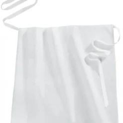3x Contacto Bistro-Schürze / Vorbinder, Weiß, Baumwolle, Länge: 80 Cm, Breite: 90 Cm
