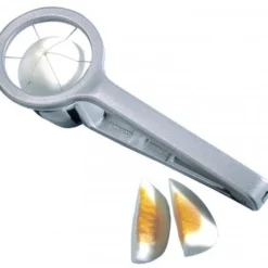 2x Eierstückler Aus Aluminiumguss, Durch Silberfarbene Spezialbeschichtung