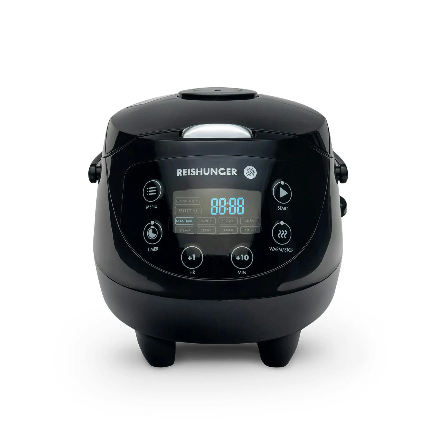 Reishunger Digitaler Mini Reiskocher Und Dampfgarer, Grau - Timer - Kleiner Multikocher, 8 Programme, 7-Phasen-Kochtechnologie, 1-3 Personen 6 Reishunger Digitaler Mini Reiskocher Und Dampfgarer, Grau - Timer - Kleiner Multikocher, 8 Programme, 7-Phasen-Kochtechnologie, 1-3 Personen – Bild 4