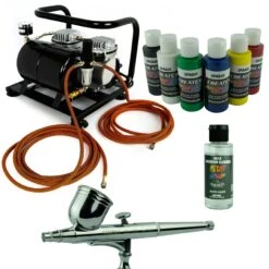 Komplett Airbrush Set Sparmax Airbrushpistole Kompressor Saturn Createx Farben -Siemens Geschäft 9c07f814 b636 4a54 8bf5 627d44d40a63
