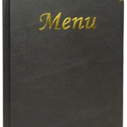 Contacto Speisekartenmappe A5 Schwarz