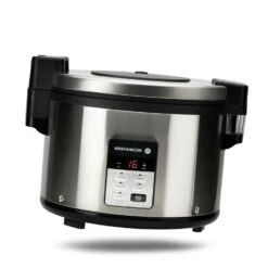 Reishunger Profi Gastro-Reiskocher - Bis Zu 32 Portionen - 5,8 L - Edelstahlgehäuse - Doppelte Antihaftbeschichtung - & Timer - 3 Programme