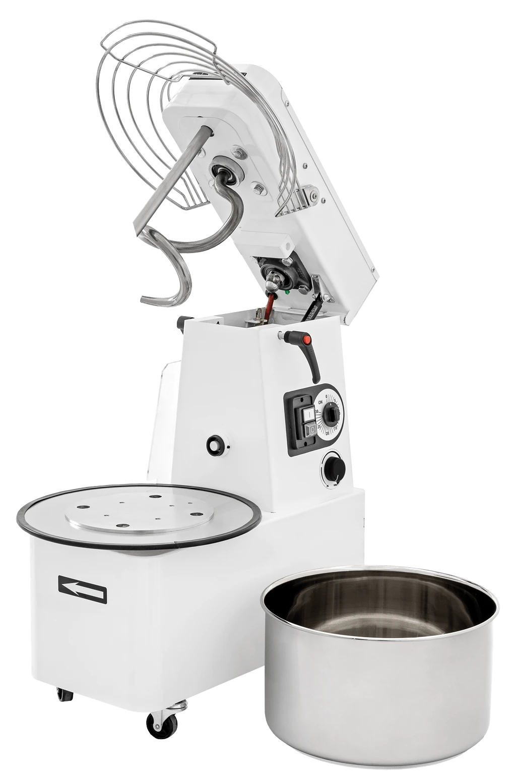 Teigknetmaschine - 32 Liter / 25 Kg - Aufklappbar - Abnehmbarer Kessel - 2 Geschwindigkeiten - 400 V 7 Teigknetmaschine - 32 Liter / 25 Kg - Aufklappbar - Abnehmbarer Kessel - 2 Geschwindigkeiten - 400 V – Bild 5