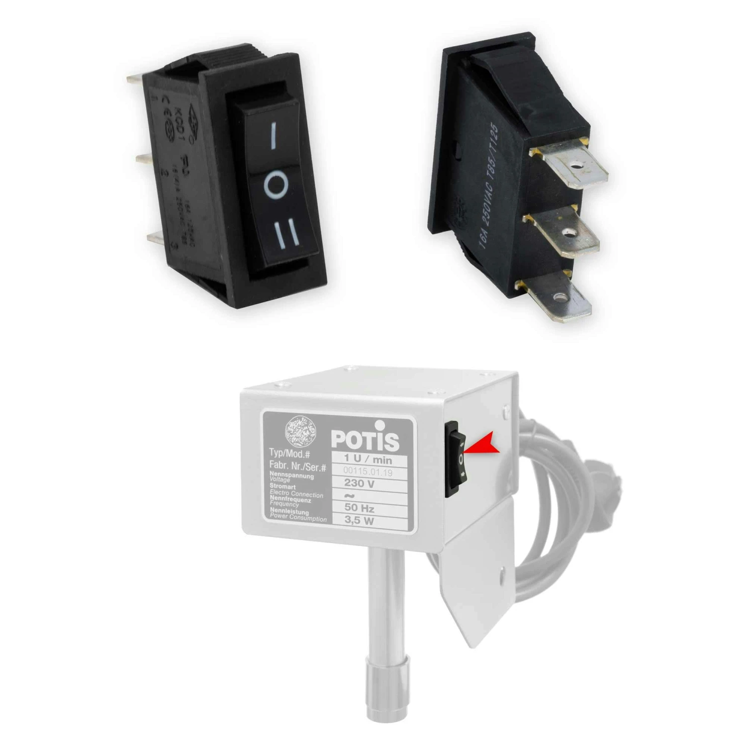 Schalter Für Potis Dönergrill Motor 5 Schalter Für Potis Dönergrill Motor – Bild 3