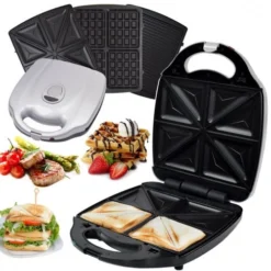 ZN-2000W 3 In 1 Sandwich Waffel Grill