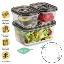 CASO Vakuumboxen ECO-Set, Glas, Transparent