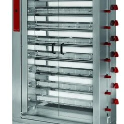 Gas-Hähnchengrill 8-reihig Für 48 Hähnchen - 49,6 KW