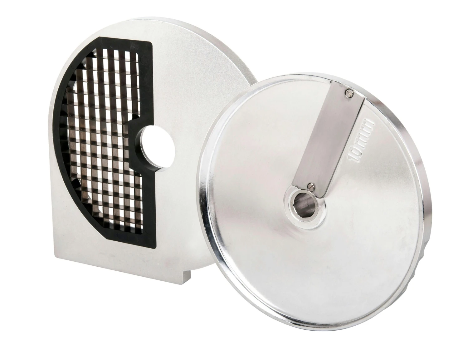 METRO Professional Würfelgatter 2er-Set GVCDDDS10, Aluminium/ Edelstahl, Ø 20.5 Cm, 10 Mm Schnitt, Silber 3 METRO Professional Würfelgatter 2er-Set GVCDDDS10, Aluminium/ Edelstahl, Ø 20.5 Cm, 10 Mm Schnitt, Silber