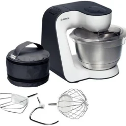 Bosch MUM54A00 Küchenmaschine 900 W 3,9 L Schwarz, Silber, Weiß